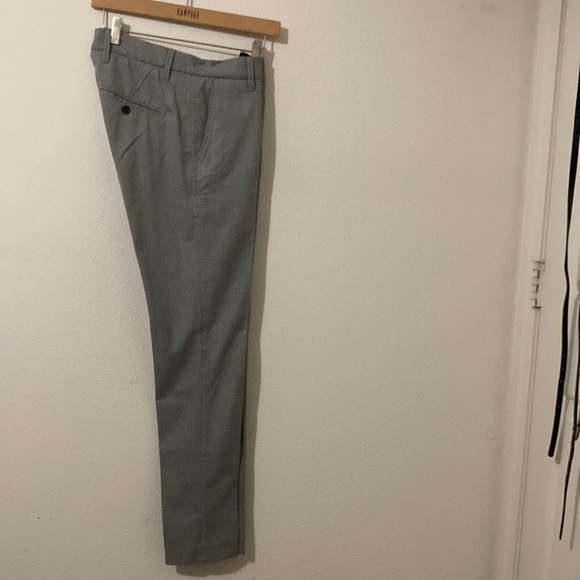 Juke de Luxe light gray trousers size 31-32  64%polyester 32%viscose 5% spandex - Picture 2 of 9